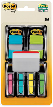 Post-it® Flags Flag Value Pack Page Assorted, 96 0.5" Arrow, 100 1" 12 2" Filing Tabs