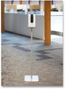 A Picture of product HON-STANDP8T HON® Hand Sanitizer Station Stand 12 x 16 54, Silver