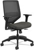 A Picture of product HON-SVM1ALC10TK HON® Solve® Series Mesh Back Task Chair Supports Up to 300 lb, 16" 22" Seat Height, Ink Black Back/Base