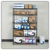 A Picture of product ALE-SW664818BA Alera® NSF Certified 6-Shelf Wire Shelving Kit 48w x 18d 72h, Black Anthracite