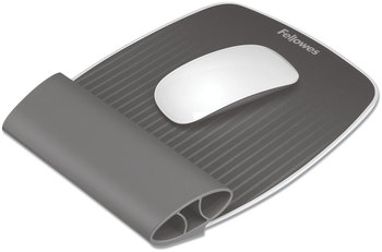 Fellowes® I-Spire Series™ Wrist Rocker™ Rests Mouse Pad with Rest, 7.81 x 10, Gray