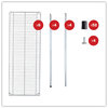 A Picture of product ALE-SW664818SR Alera® NSF Certified 6-Shelf Wire Shelving Kit 48w x 18d 72h, Silver