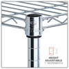 A Picture of product ALE-SW664818SR Alera® NSF Certified 6-Shelf Wire Shelving Kit 48w x 18d 72h, Silver