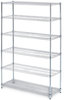 A Picture of product ALE-SW664818SR Alera® NSF Certified 6-Shelf Wire Shelving Kit 48w x 18d 72h, Silver