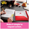 A Picture of product MMM-680HVSH Post-it® Flags Arrow in a Desk Grip Dispenser Page "Sign Here", Yellow, 200 Flags/Dispenser