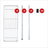 A Picture of product ALE-SW853614SR Alera® Light-Duty Residential Wire Shelving Kit Five-Shelf, 36w x 14d 72h, Silver
