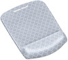 A Picture of product FEL-9549701 Fellowes® PlushTouch™ Wrist Rest with FoamFusion™ Technology Mouse Pad 7.25 x 9.37, Lattice Design