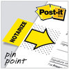 A Picture of product MMM-680NZ2 Post-it® Flags Arrow Message 1" Page "Notarize," Yellow, 50 Flags/Dispenser, 2 Dispensers/Pack