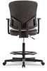 A Picture of product ALE-TE4619 Alera® Everyday Task Stool Bonded Leather Seat/Back, Supports Up to 275 lb, 20.9" 29.6" Seat Height, Black