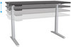 A Picture of product FEL-9649601 Fellowes® High-Pressure Laminate Desktop Levado Table Top, 72" x 30", Gray