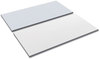 A Picture of product ALE-TT4824WG Alera® Reversible Laminate Table Top Rectangular, 47.63w x 23.63d, White/Gray