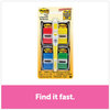 A Picture of product MMM-680RYBGVA Post-it® Flags Flag Value Pack Page Assorted, 200 1" + Highlighter with 50 0.5"