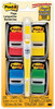 A Picture of product MMM-680RYBGVA Post-it® Flags Flag Value Pack Page Assorted, 200 1" + Highlighter with 50 0.5"