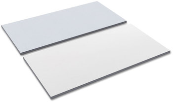 Alera® Reversible Laminate Table Top Rectangular, 59.38w x 23.63d, White/Gray