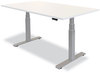 A Picture of product FEL-9682001 Fellowes® Cambio™ Height Adjustable Desk Base 72" x 30" 24.75" to 50.25", Silver