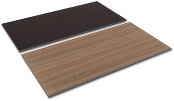 Alera® Reversible Laminate Table Top Rectangular, 59.38w x 29.5d, Espresso/Walnut