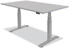 A Picture of product FEL-9682001 Fellowes® Cambio™ Height Adjustable Desk Base 72" x 30" 24.75" to 50.25", Silver