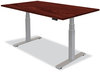 A Picture of product FEL-9682001 Fellowes® Cambio™ Height Adjustable Desk Base 72" x 30" 24.75" to 50.25", Silver