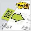 A Picture of product MMM-680SD2 Post-it® Flags Arrow Message 1" Page "Sign and Date", Green, 50 Flags/Dispenser, 2 Dispensers/Pack