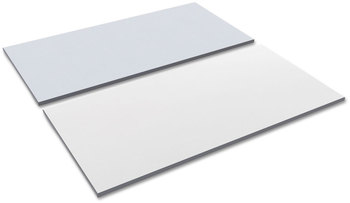 Alera® Reversible Laminate Table Top Rectangular, 59.38w x 29.5d, White/Gray