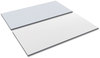 A Picture of product ALE-TT6030WG Alera® Reversible Laminate Table Top Rectangular, 59.38w x 29.5d, White/Gray
