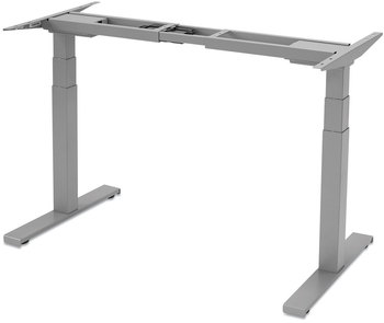 Fellowes® Cambio™ Height Adjustable Desk Base 72" x 30" 24.75" to 50.25", Silver