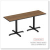 A Picture of product ALE-TT7224EW Alera® Reversible Laminate Table Top Rectangular, 71.5w x 23.63d, Espresso/Walnut