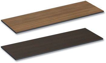 Alera® Reversible Laminate Table Top Rectangular, 71.5w x 23.63d, Espresso/Walnut