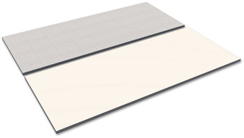 Alera® Reversible Laminate Table Top Rectangular, 71.5w x 29.5d, White/Gray