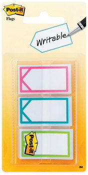 Post-it® Flags Arrow 1/2" & 1" Page Three Assorted Bright Colors, 60/Pack