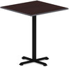 A Picture of product ALE-TTSQ36CM Alera® Reversible Laminate Table Top Square, 35.38w x 35.38d, Medium Cherry/Mahogany