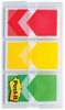 A Picture of product MMM-682ARRRYG Post-it® Flags Arrow 1/2" & 1" Prioritization Page Red/Yellow/Green, 20 Flags/Dispenser, 3 Dispensers/Pack