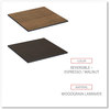 A Picture of product ALE-TTSQ36EW Alera® Reversible Laminate Table Top Square, 35.38w x 35.38d, Espresso/Walnut