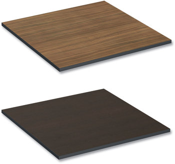 Alera® Reversible Laminate Table Top Square, 35.38w x 35.38d, Espresso/Walnut