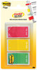 A Picture of product MMM-682TODO Post-it® Flags Arrow Message 1" Prioritization Page "TO DO", Red/Yellow/Green, 20 Flags/Dispenser, 3 Dispensers/Pack