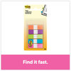 A Picture of product MMM-6835CB Post-it® Flags Portable Page in Dispenser, Assorted Brights, 5 Dispensers, 20 Flags/Color