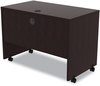 A Picture of product ALE-VA204224ES Alera® Valencia™ Series Mobile Workstation Desk 41.38" x 23.63" 30", Espresso