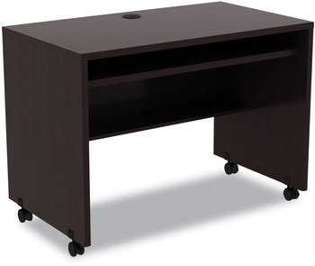 Alera® Valencia™ Series Mobile Workstation Desk 41.38" x 23.63" 30", Espresso