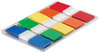 A Picture of product MMM-6835CF Post-it® Flags Portable Page in Dispenser, Assorted Primary, 20 Flags/Color, 100 Flags/Pack