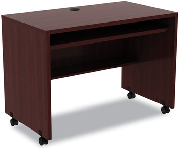 Alera® Valencia™ Series Mobile Workstation Desk 41.38" x 23.63" 30", Mahogany