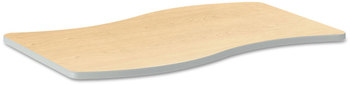 HON® Build™ Ribbon Shape Table Top 54w x 30d, Natural Maple