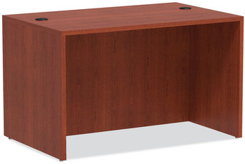 Alera® Valencia™ Series Straight Front Desk Shell 47.25" x 29.5" 29.63", Medium Cherry