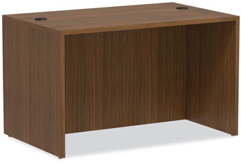 Alera® Valencia™ Series Straight Front Desk Shell 47.25" x 29.5" 29.63", Modern Walnut