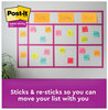 A Picture of product MMM-6845SSPL Post-it® Notes Super Sticky Meeting in Energy Boost Colors Collection Note Ruled, 8" x 6", 45 Sheets/Pad, 4 Pads/Pack