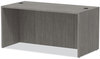 A Picture of product ALE-VA216030GY Alera® Valencia™ Series Straight Front Desk Shell 59.13" x 29.5" 29.63", Gray