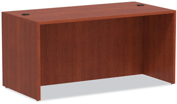 Alera® Valencia™ Series Straight Front Desk Shell 59.13" x 29.5" 29.63", Medium Cherry