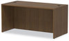 A Picture of product ALE-VA216030WA Alera® Valencia™ Series Straight Front Desk Shell 59.13" x 29.5" 29.63", Modern Walnut