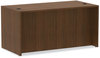 A Picture of product ALE-VA216030WA Alera® Valencia™ Series Straight Front Desk Shell 59.13" x 29.5" 29.63", Modern Walnut