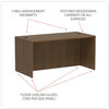 A Picture of product ALE-VA216030WA Alera® Valencia™ Series Straight Front Desk Shell 59.13" x 29.5" 29.63", Modern Walnut