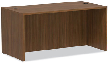 Alera® Valencia™ Series Straight Front Desk Shell 59.13" x 29.5" 29.63", Modern Walnut